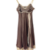Robe midi vintage en tulle & biais froncés — (made in italy) — taille 36