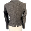 Veste Courte Cintrée Motif Chevrons Style Preppy / Tweed — T. 38