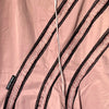 Jupe Trapèze Longueur Genoux Vieux Rose & Dentelle Noire Style Coquette — T. 34/36