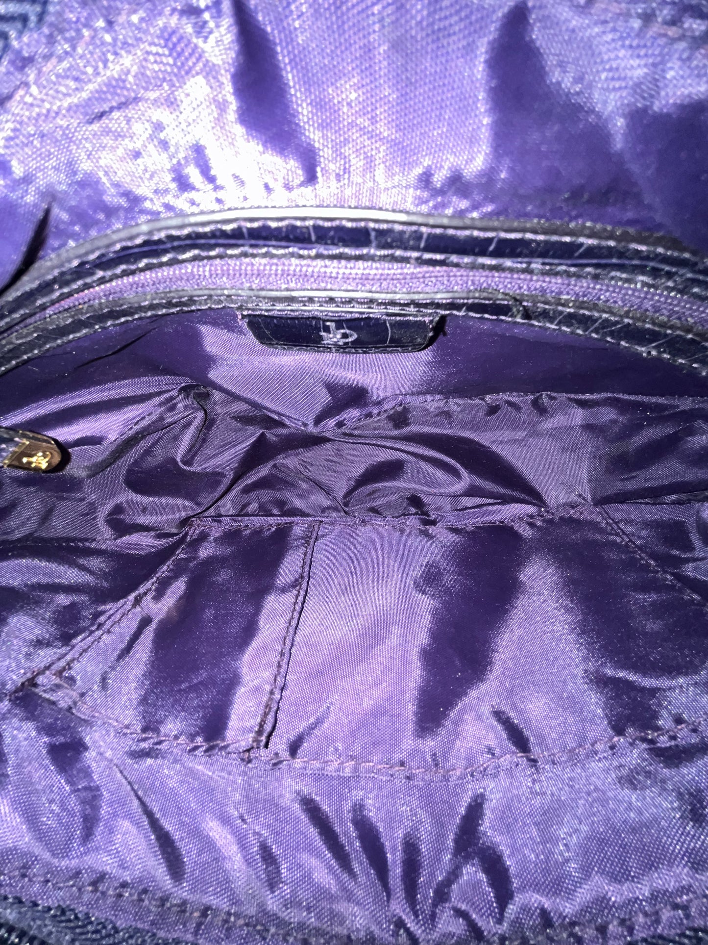 SAC BAGUETTE VINTAGE FOURRURE ET CUIR - ROCCO BAROCCO ( MODÈLE RARE )