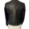 Veste En Similicuir Marron À Broderies & Sequins Mordorés (Made In India) — Taille 42/44