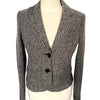 Veste Courte Cintrée Motif Chevrons Style Preppy / Tweed — T. 38