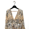 Robe de cérémonie à sequins argentée ( SOLD OUT )