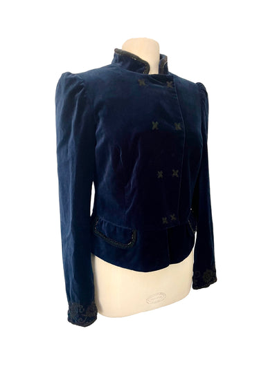 Veste courte Massimo Dutti en velours – Taille 40