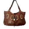 Sac à main vintage en cuir marron – Style boho chic