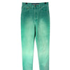 Jean Taille Haute à Effet Dégradé Turquoise — taille 38/40 — Pièce Vintage d'Italie