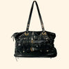 Sac à main cabas en cuir véritable noir ( SOLD OUT )