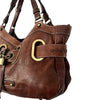 Sac à main vintage en cuir marron – Style boho chic