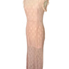 Robe de Cérémonie Longue en Dentelle Rose Pâle — 38/40 (M/L) — Style Romantique / Y2K