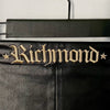 Short / Bermuda vintage Richmond — Similicuir & Franges — (neuf avec étiquette) — taille 36