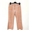Pantalon vintage coupe droite évasée rose saumon – Taille 38
