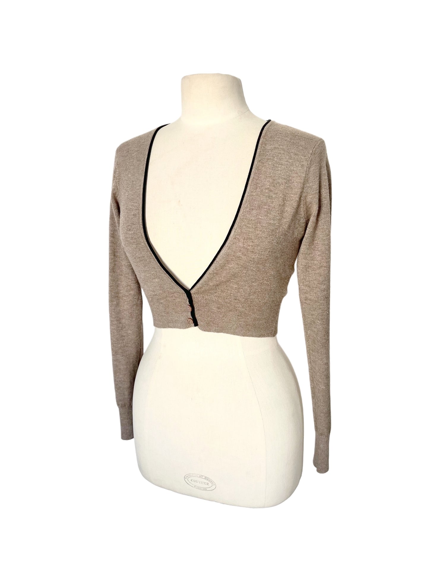 BOLÉRO TAUPE ULTRA-SOFT — TAILLE 36/38