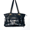 Sac à main cabas en cuir véritable noir ( SOLD OUT )