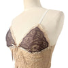 Top Lingerie Dentelle Bicolore Vintage Y2K - Fines Bretelles - Taille 38/40 (M/L)