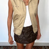 GILET SANS MANCHES BEIGE