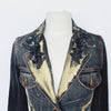 Veste blazer en jean et détails broderies perlés ( SOLD OUT )