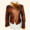 Blouson en Simili Cuir Imitation Peau de Mouton Retourné ( SOLD OUT )
