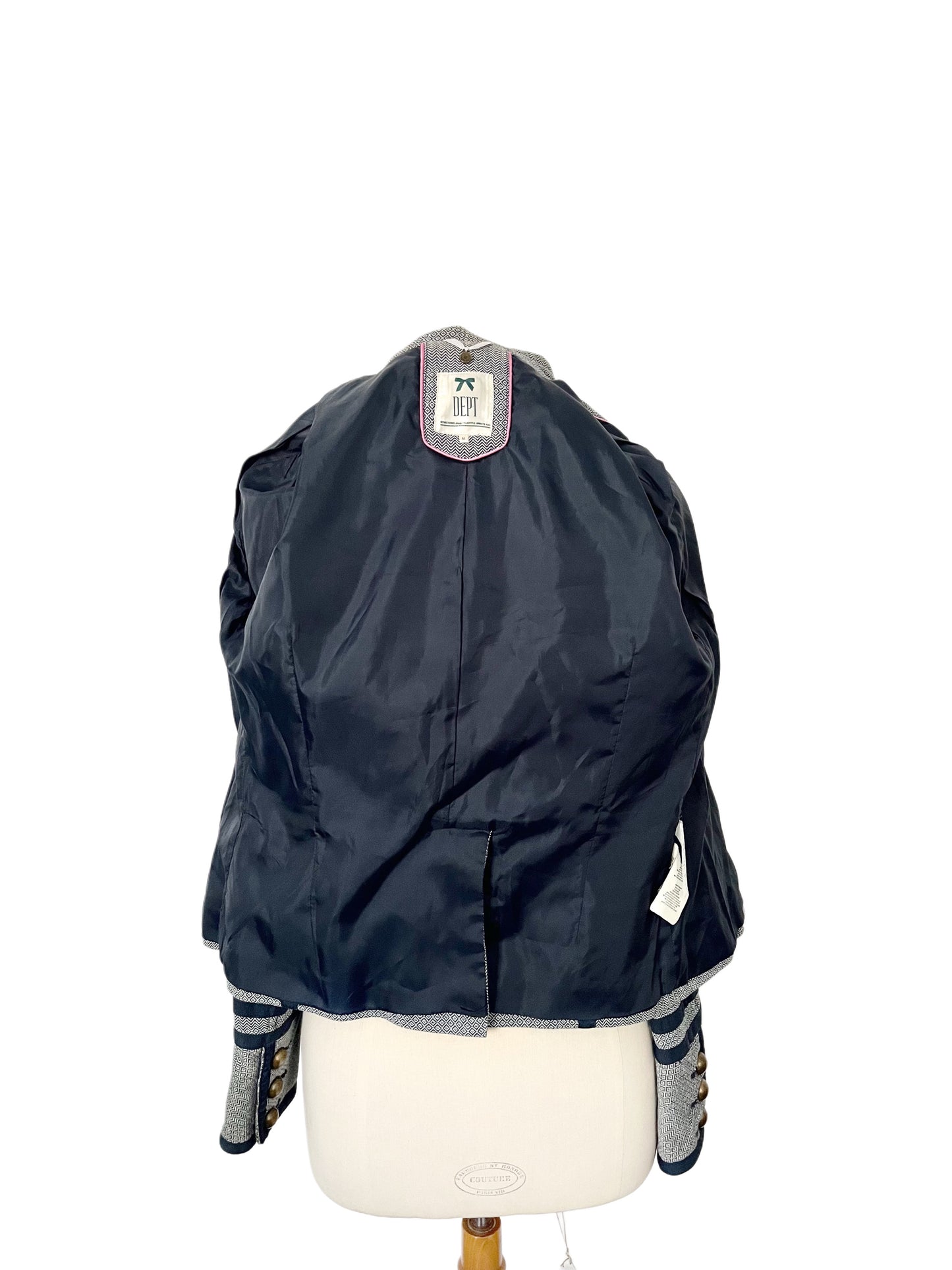 Veste officier cintrée bleu/gris – Taille 40