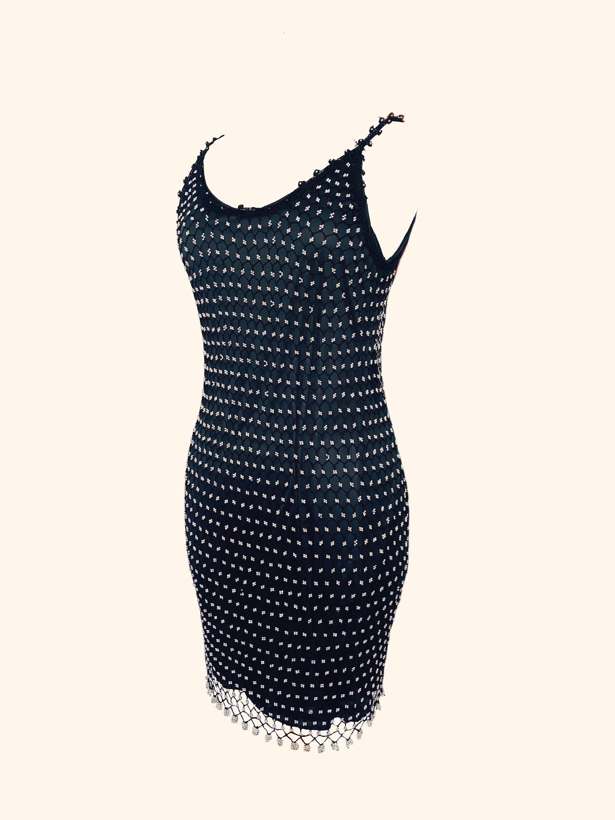 Robe filet noir discount