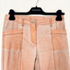 Pantalon vintage coupe droite évasée rose saumon – Taille 38