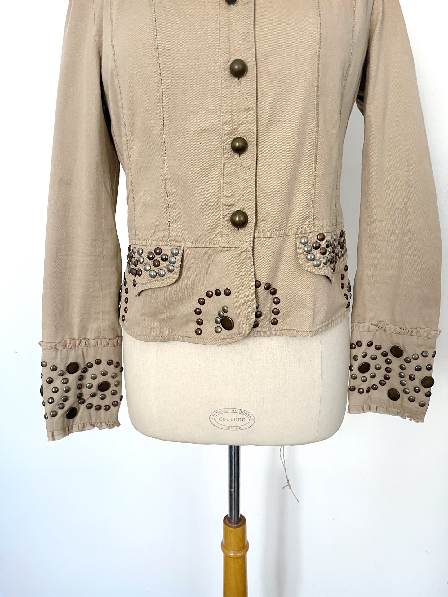 Veste vintage légère style officier – Taille 38