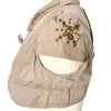 Boléro Court en Toile Beige Sable Style Y2K / Western Chic — T. 36