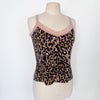 Twin-set parme / leopard ( top + gilet )
