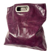 Sac Convertible & Pochette Rabattable Similicuir Prune Style Y2K — T. Medium
