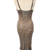 Robe de soirée vintage perlée & sequins – Éclat Rétro – Taille 42