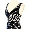 Robe Mi-Longue Asymétrique Motif Zébré & Perles Style Y2K — T. 40