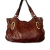Sac à main vintage en cuir marron – Style boho chic