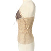 Top Lingerie Dentelle Bicolore Vintage Y2K - Fines Bretelles - Taille 38/40 (M/L)