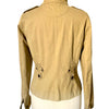 Veste Courte Saharienne Beige Sable Style Militaire Chic — T. 40