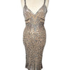 Robe de soirée vintage perlée & sequins – Éclat Rétro – Taille 42