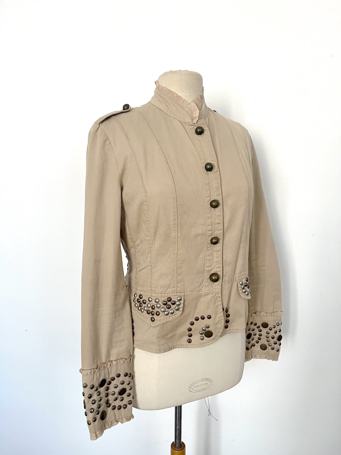 Veste vintage légère style officier – Taille 38