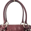 SAC À MAIN VINTAGE EN CUIR BORDEAUX - NANNINI