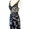 Robe Mi-Longue Asymétrique Motif Zébré & Perles Style Y2K — T. 40