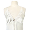 Top Tunique Esprit Lingerie Satin Blanc Nacré & Mousseline — taille 40/42 — coquette / boudoir chic / Y2K