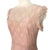 Robe de Cérémonie Longue en Dentelle Rose Pâle — 38/40 (M/L) — Style Romantique / Y2K