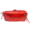 SAC CABAS VINTAGE EN CUIR TRESSÉ ROUGE - ABRO ( MODÈLE RARE )