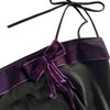 Ensemble Mini Robe / Tunique & Boléro Maille Ajourée Whimsigoth Velours Violet — T. 34/36 (XS/S)