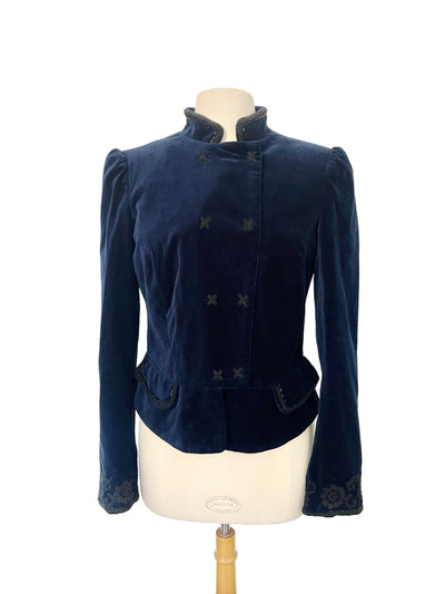 Veste courte Massimo Dutti en velours – Taille 40