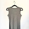 Top sans manches années 2000 à sequins argentés – Taille 38/40