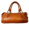 Sac Baguette Vintage Cuir Véritable Camel & Mordoré - Boho Chic - Made in Italy (S/M)