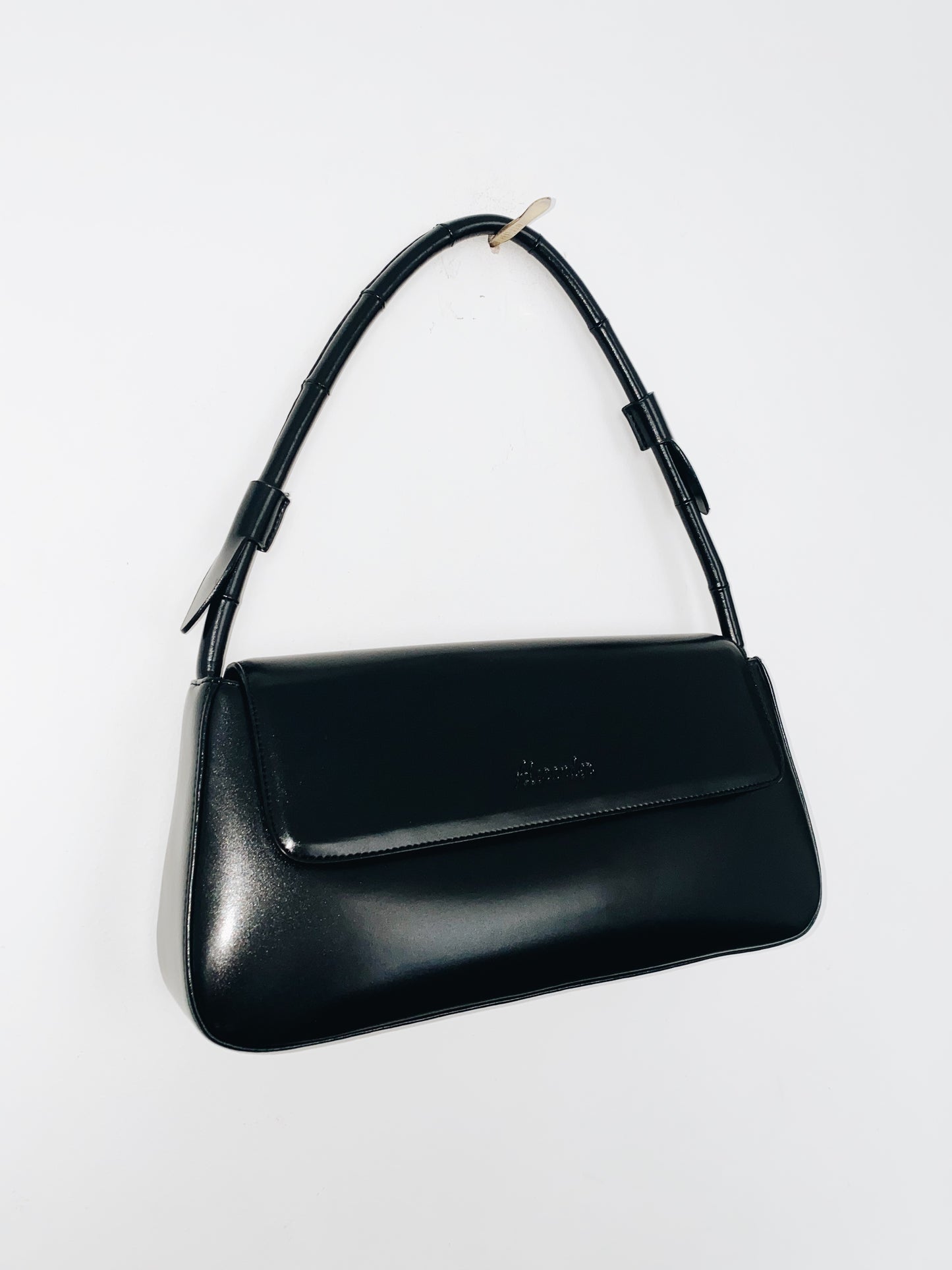 Sac à Main Baguette en Cuir Lisse Noir Alexander ( SOLD OUT )