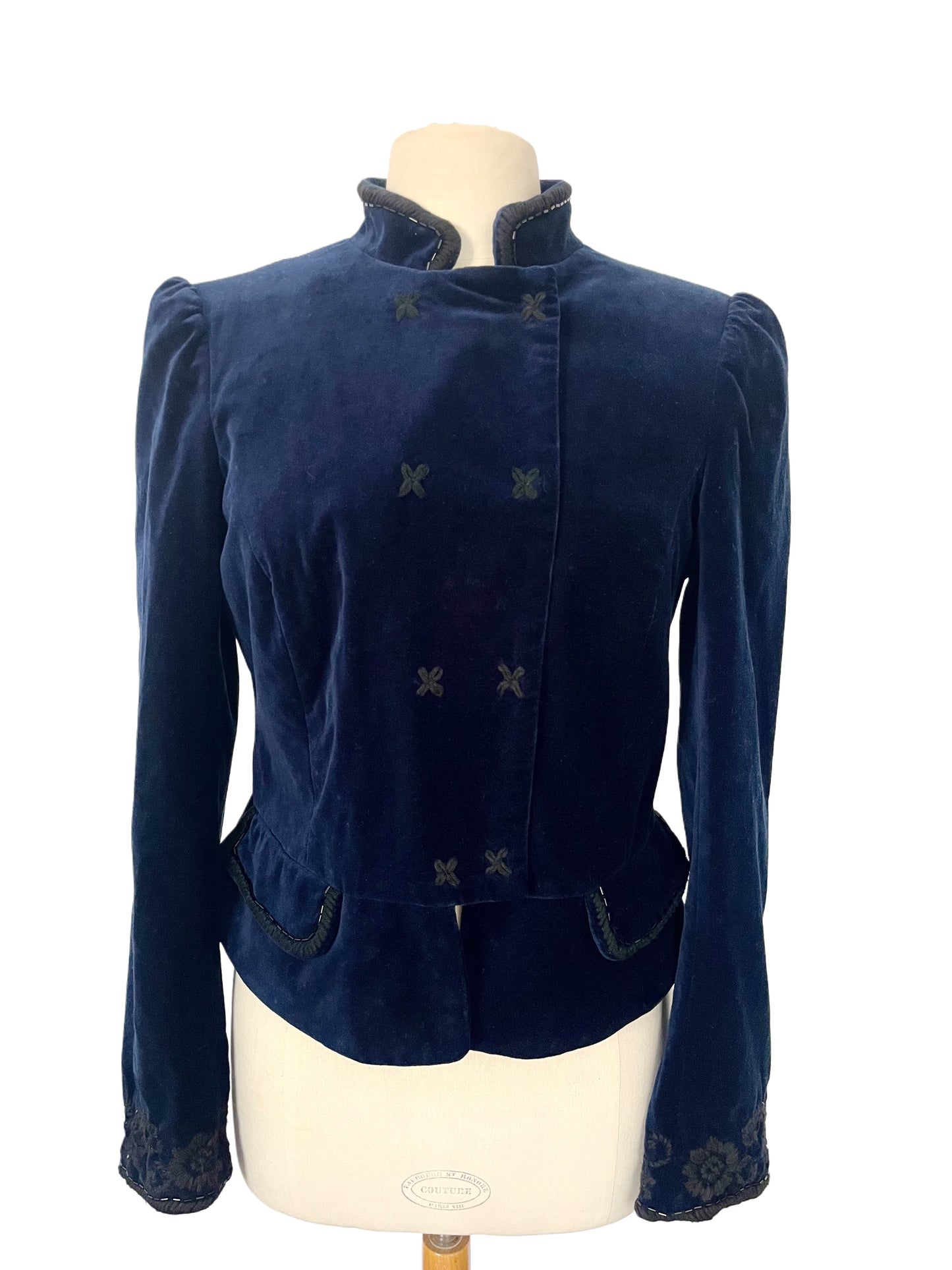 Veste courte Massimo Dutti en velours – Taille 40