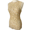 Top de cérémonie vintage brodé de perles et sequins — (Chiné en Italie) — taille 36/38