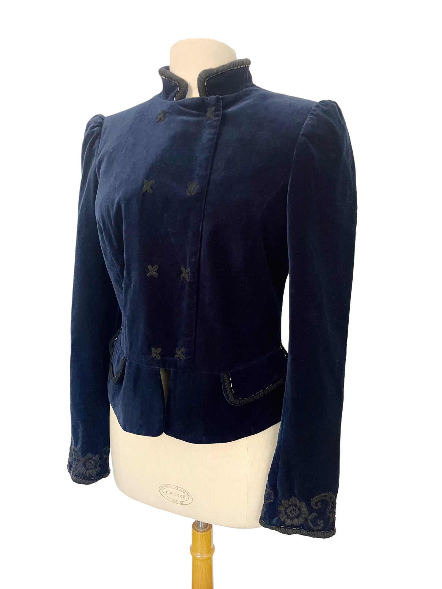 Veste courte Massimo Dutti en velours – Taille 40