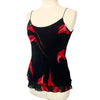 Top fluide fleuri à volants – Taille 38