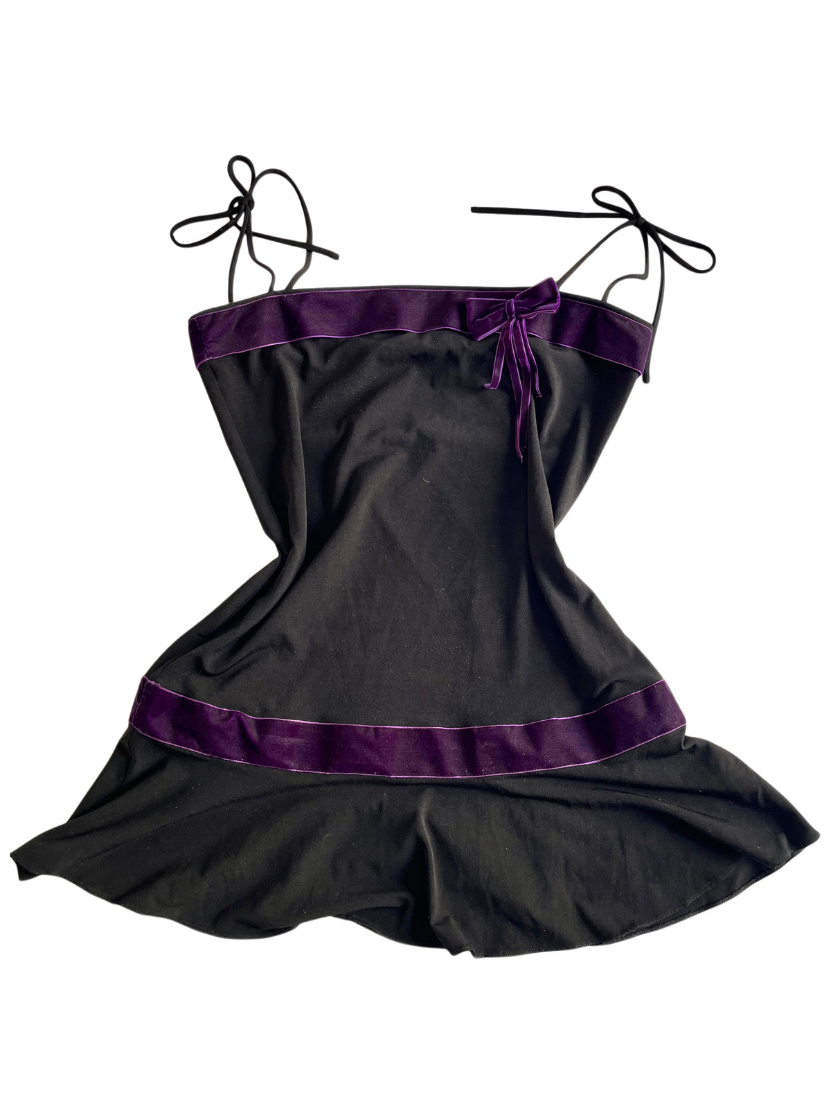 Ensemble Mini Robe / Tunique & Boléro Maille Ajourée Whimsigoth Velours Violet — T. 34/36 (XS/S)